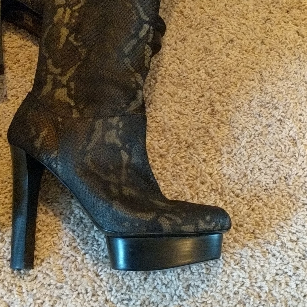 Over the knee platform boots